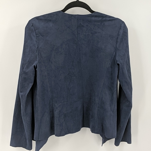 LOFT Midnight Blue Draped Blazer - Picture 4 of 4